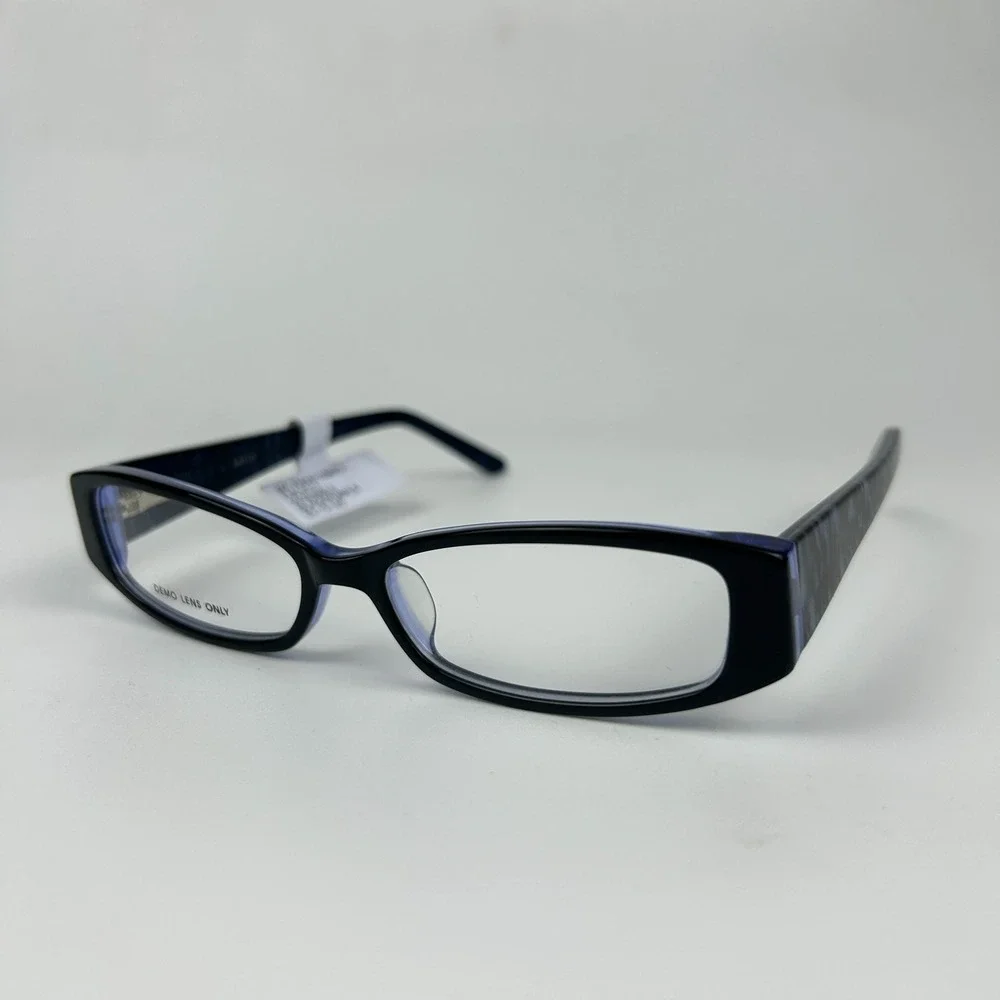 Walmart Contour FM14111 Womens Eyeglasses Frame Black Purple Full Rim 53-15-140